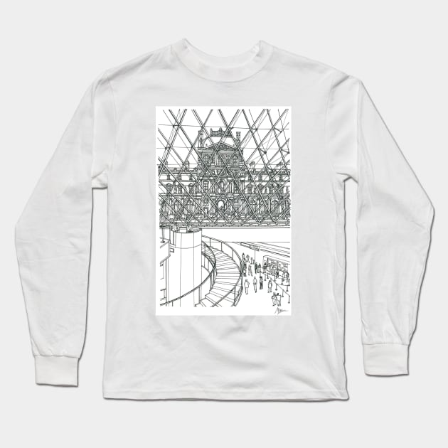 Louvre Long Sleeve T-Shirt by valery in the gallery